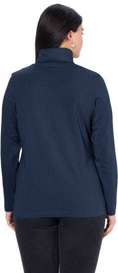 Ulla Popken Basic Long Sleeve Slim Fit Turtleneck Navy Blue - Felpe & felpe con cappuccio - 