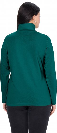 Ulla Popken Basic Long Sleeve Slim Fit Turtleneck Teal Green - Felpe & felpe con cappuccio - Felpe, Hoodie e Maglieria Calda