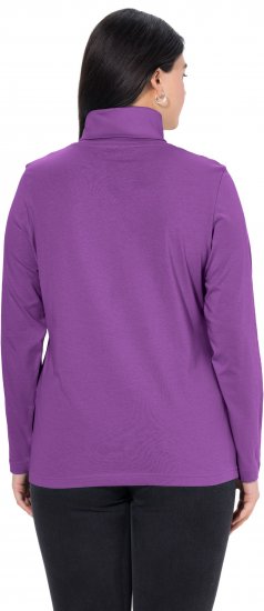 Ulla Popken Basic Long Sleeve Slim Fit Turtleneck Purple - Felpe & felpe con cappuccio - 