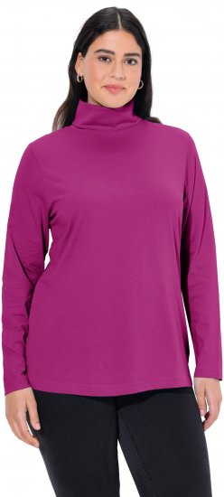 Ulla Popken Basic Long Sleeve Slim Fit Turtleneck Berry - Felpe & felpe con cappuccio - 