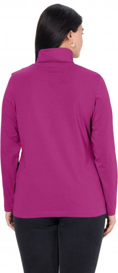 Ulla Popken Basic Long Sleeve Slim Fit Turtleneck Berry - Felpe & felpe con cappuccio - 