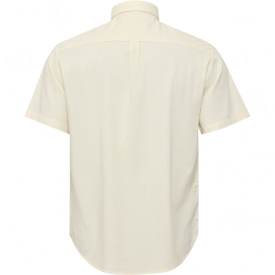 North Latitude Shirt Linen Cotton Short Sleeve Off-White - Camicie - Camicie Taglie Forti Uomo