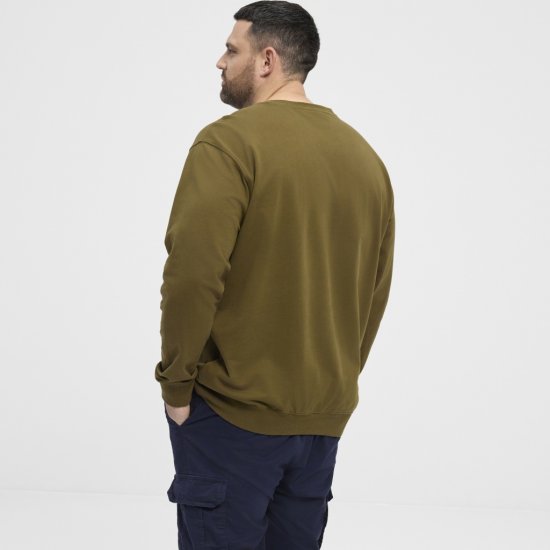 North Latitude Sweatshirt Army Green - Felpe & felpe con cappuccio - Felpe & Felpe con Cappuccio Uomo Taglie Forti