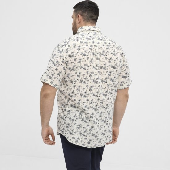 North Latitude Shirt Short Sleeve Off White - Camicie - Camicie Taglie Forti Uomo