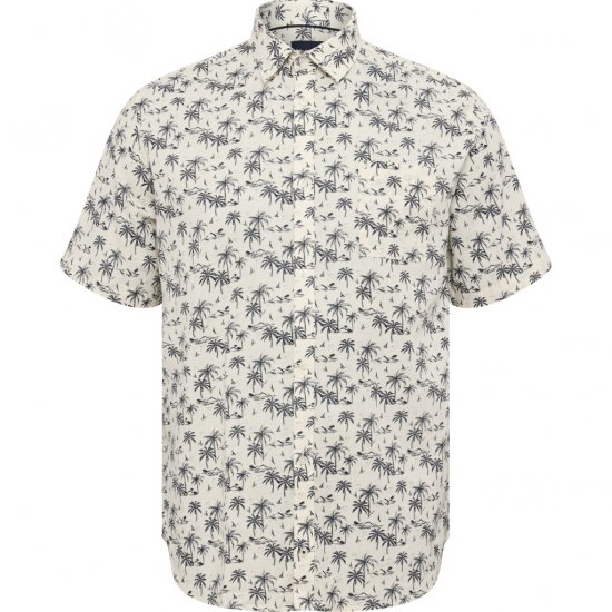 North Latitude Shirt Short Sleeve Off White - Camicie - Camicie Taglie Forti Uomo