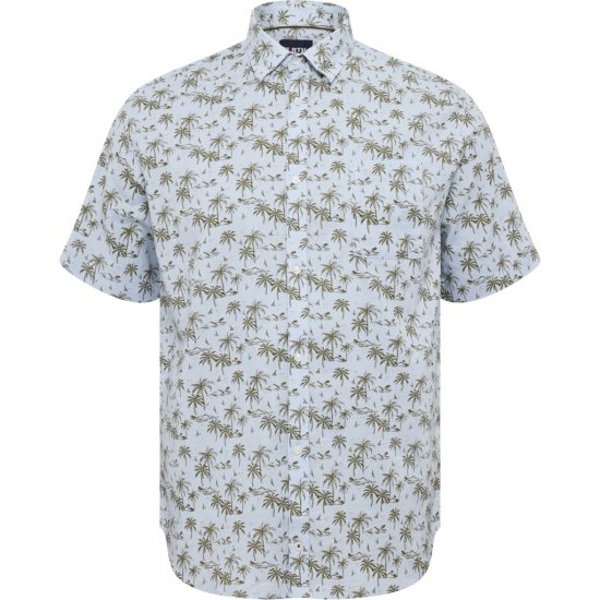 North Latitude Shirt Short Sleeve Light Blue - Camicie - Camicie Taglie Forti Uomo