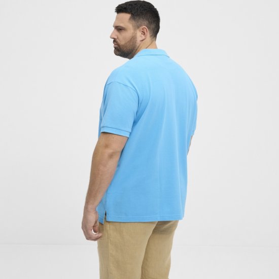 North Latitude Polo Pique Short Sleeve Turquoise - Polo - Polo Uomo Taglie Forti