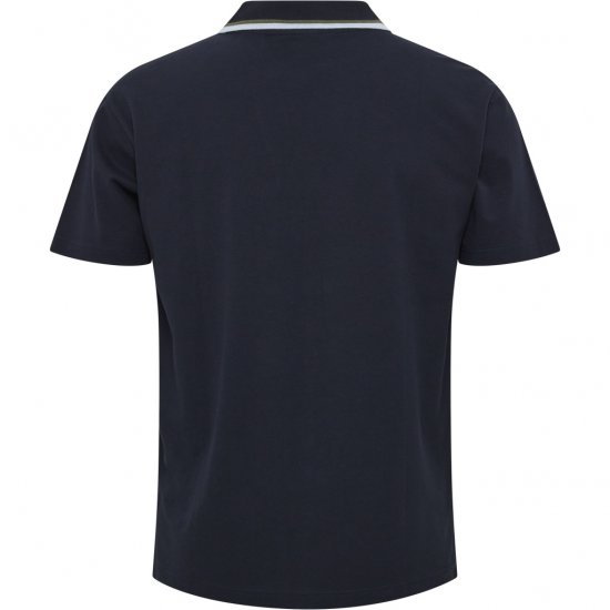 North Latitude Polo Pique V-Neck Navy - Polo - Polo Uomo Taglie Forti