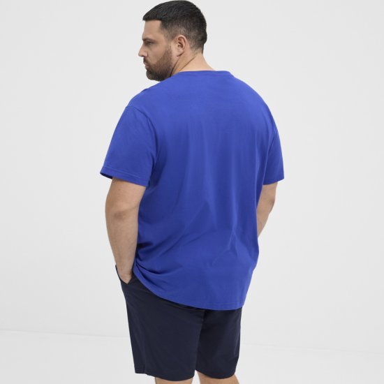 North Latitude T-shirt Printed Short Sleeve Blue - Magliette - Magliette Uomo Taglie Forti