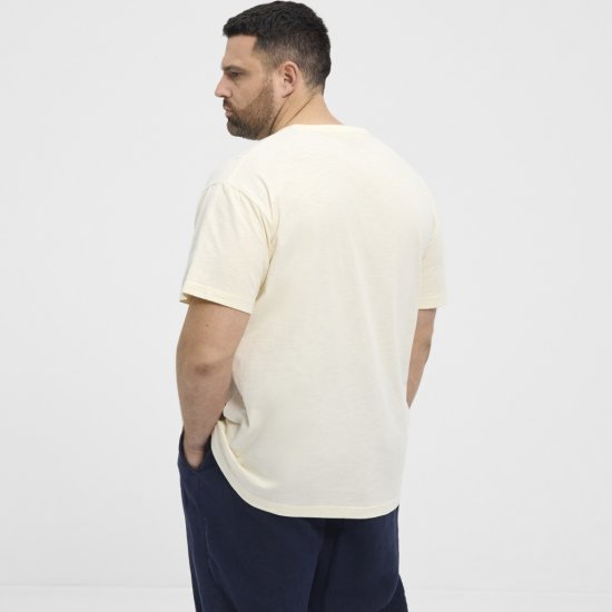 North Latitude T-shirt Printed Short Sleeve Off-White - Magliette - Magliette Uomo Taglie Forti