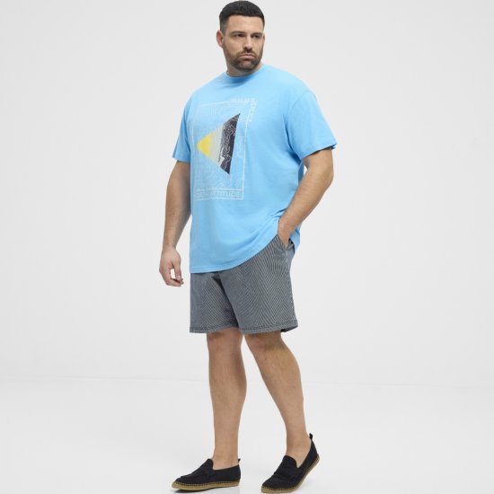 North Latitude T-Shirt Printed Turquoise - Magliette - Magliette Uomo Taglie Forti