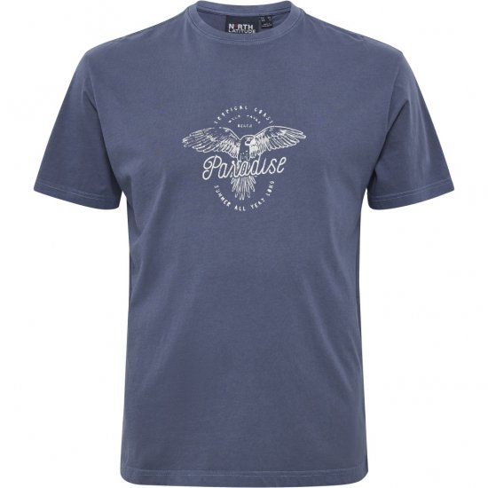 North Latitude T-Shirt Printed Navy - Magliette - Magliette Uomo Taglie Forti