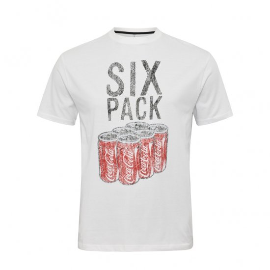 North Latitude T-Shirt Coca-Cola White - Magliette - Magliette Uomo Taglie Forti