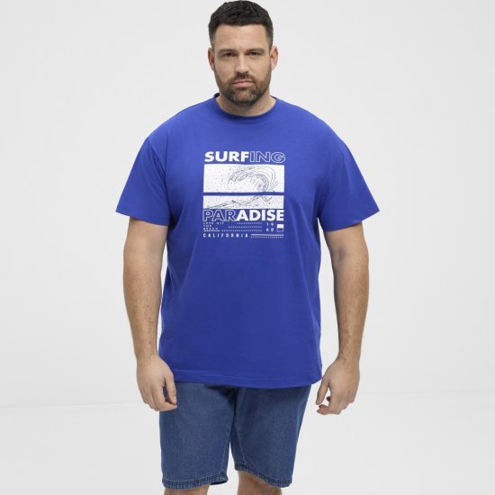 North Latitude T-Shirt Printed Blue - Magliette - Magliette Uomo Taglie Forti