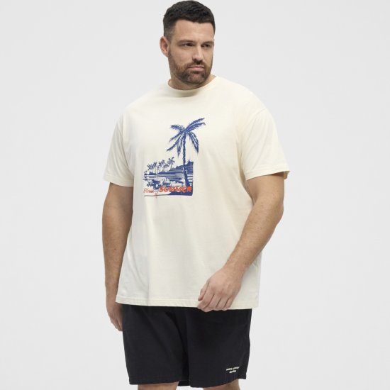 North Latitude T-Shirt Printed Off-White - Magliette - Magliette Uomo Taglie Forti