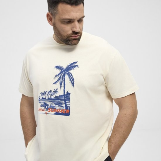 North Latitude T-Shirt Printed Off-White - Magliette - Magliette Uomo Taglie Forti