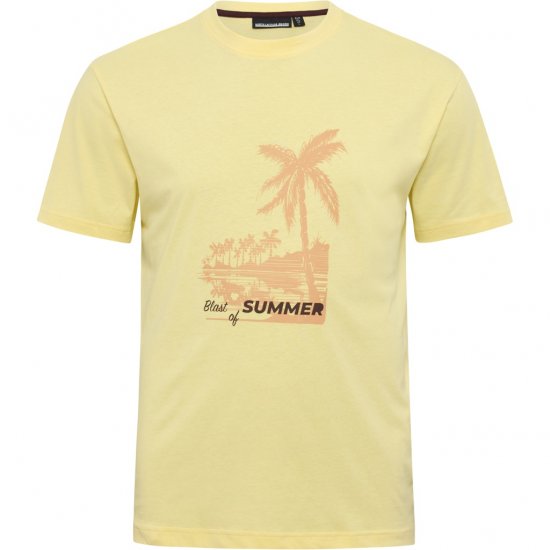 North Latitude T-Shirt Printed Yellow - Magliette - Magliette Uomo Taglie Forti
