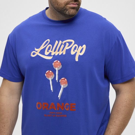 North Latitude T-Shirt Lollipop Blue - Magliette - Magliette Uomo Taglie Forti