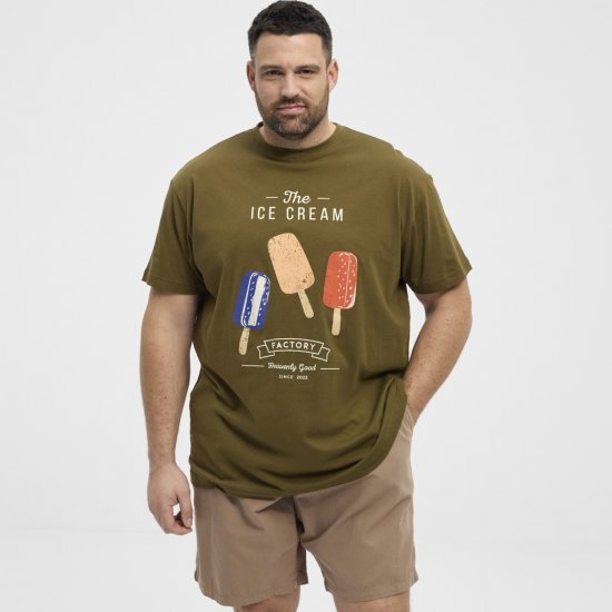 North Latitude T-Shirt Ice Cream Green - Magliette - Magliette Uomo Taglie Forti
