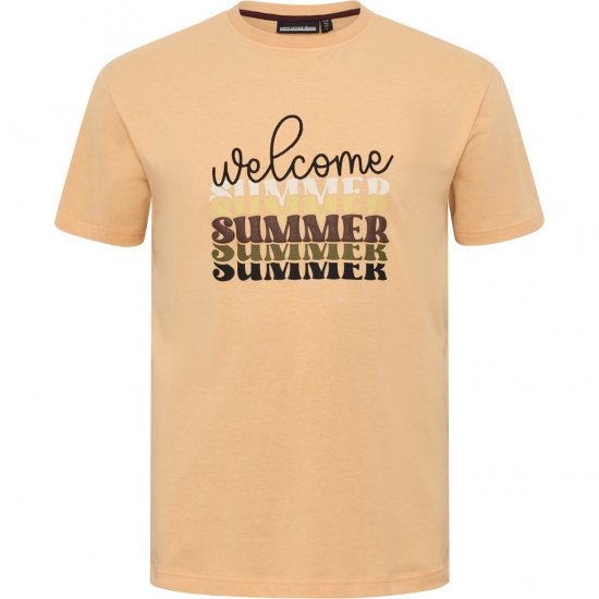 North Latitude T-Shirt Summer Peach - Magliette - Magliette Uomo Taglie Forti