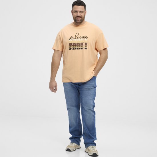 North Latitude T-Shirt Summer Peach - Magliette - Magliette Uomo Taglie Forti