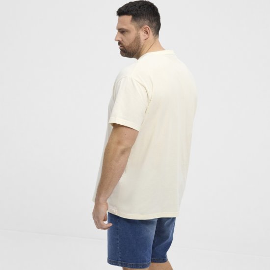 North Latitude T-Shirt Eggplant Off-White - Magliette - Magliette Uomo Taglie Forti