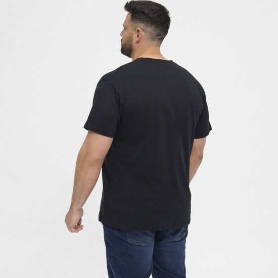 North Latitude T-Shirt 2-Pack Black - Magliette - Magliette Uomo Taglie Forti