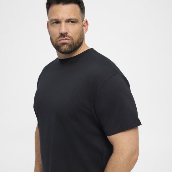 North Latitude T-Shirt 2-Pack Black - Magliette - Magliette Uomo Taglie Forti