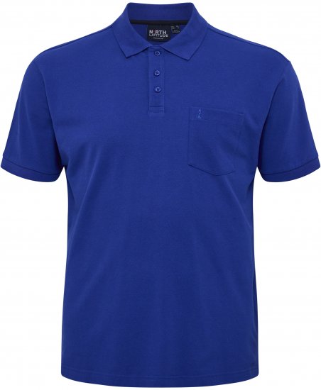 North Latitude Polo Pique Short Sleeve Cobalt Blue - Polo - Polo Uomo Taglie Forti