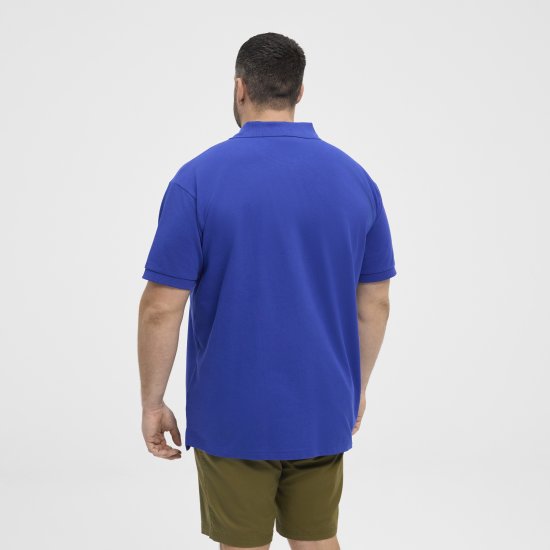 North Latitude Polo Pique Short Sleeve Cobalt Blue - Polo - Polo Uomo Taglie Forti