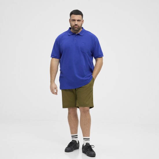 North Latitude Polo Pique Short Sleeve Cobalt Blue - Polo - Polo Uomo Taglie Forti