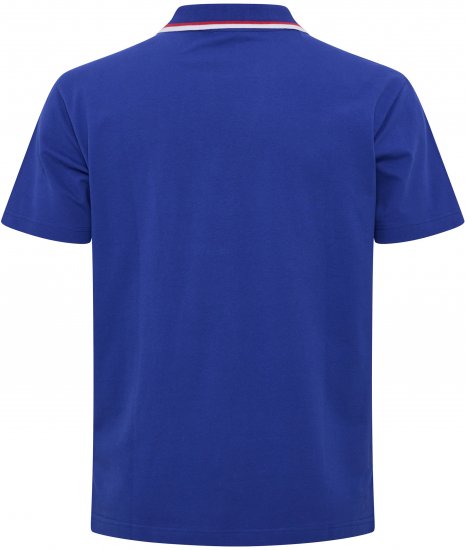 North Latitude Polo Pique V-Neck Blue - Polo - Polo Uomo Taglie Forti