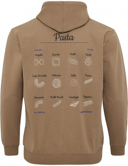 North Latitude Hoodie with Zipper Dark Sand - Felpe & felpe con cappuccio - Felpe & Felpe con Cappuccio Uomo Taglie Forti