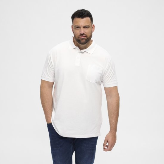 North Latitude Polo Short Sleeve White - Polo - Polo Uomo Taglie Forti
