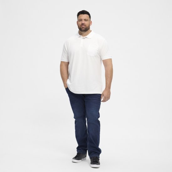 North Latitude Polo Short Sleeve White - Polo - Polo Uomo Taglie Forti