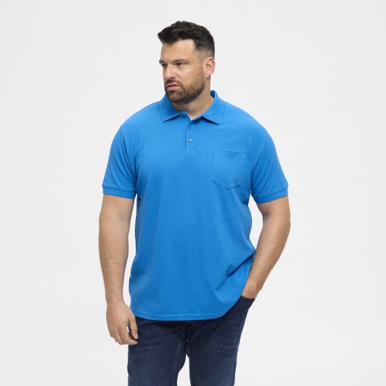 North Latitude Polo Short Sleeve Blue - Polo - Polo Uomo Taglie Forti