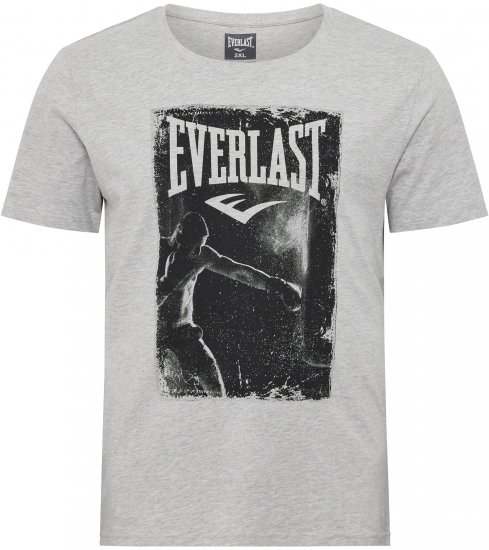 North Latitude Everlast T-shirt Grey Melange - Magliette - Magliette Uomo Taglie Forti