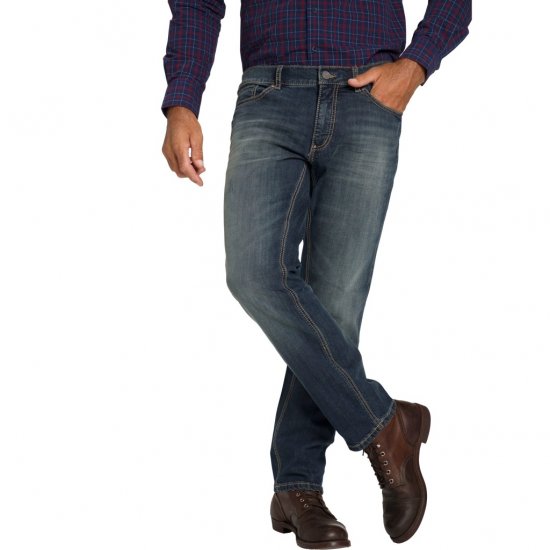 JP1880 Jeans Straight Fit Super Stretch Denim Used Blue - Jeans & pantaloni - Jeans & Pantaloni Uomo Taglie Forti