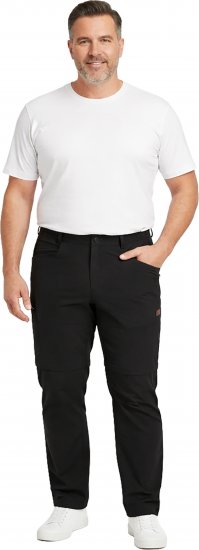 Dobsom Nebraska Pantaloni con Gambe Staccabili Neri - Abbigliamento sportivo & Outdoor - Abbigliamento Sportivo Uomo Taglie Forti
