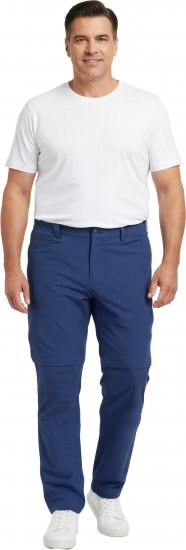 Dobsom Nebraska Pantaloni con Gambe Staccabili Blu - Abbigliamento sportivo & Outdoor - Abbigliamento Sportivo Uomo Taglie Forti