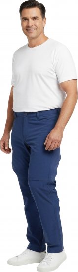 Dobsom Nebraska Pantaloni con Gambe Staccabili Blu - Abbigliamento sportivo & Outdoor - Abbigliamento Sportivo Uomo Taglie Forti