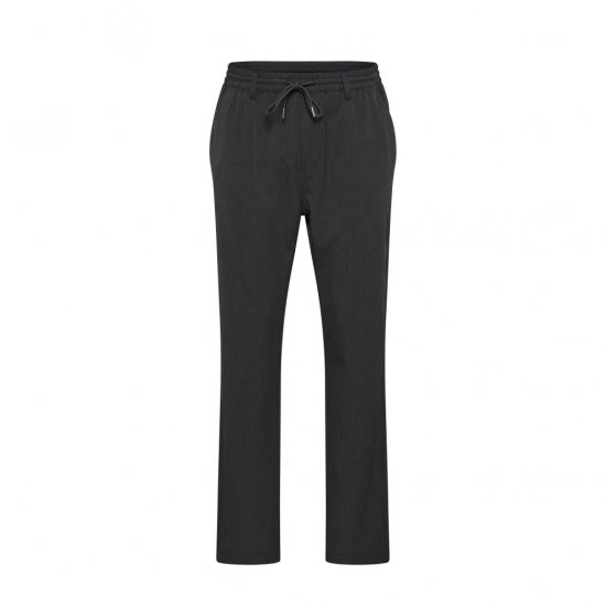 North Latitude Dress Pants Elastic Waist Dark Grey Melange - Pantaloni - Pantaloni Uomo Taglie Forti
