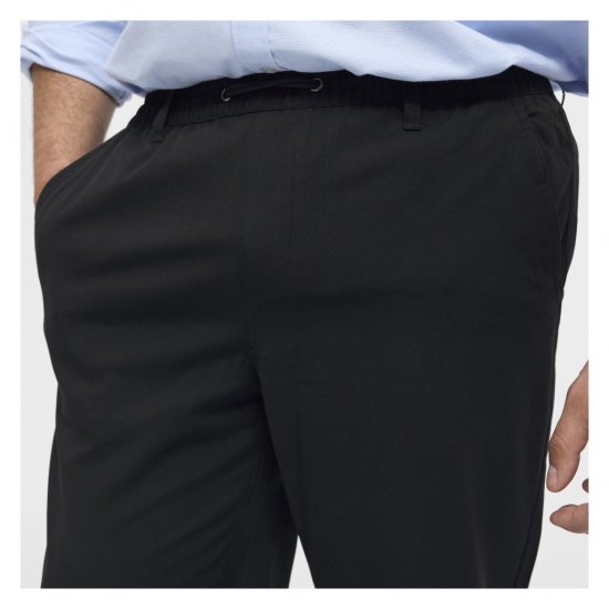 North Latitude Dress Pants Elastic Waist Black - Pantaloni - Pantaloni Uomo Taglie Forti