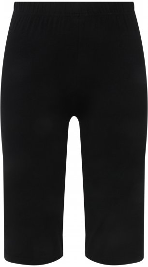 Ulla Popken Stretch Knit Bike Shorts Black - Jeans & Pantaloni Donna Taglie Comode – Plus Size - 
