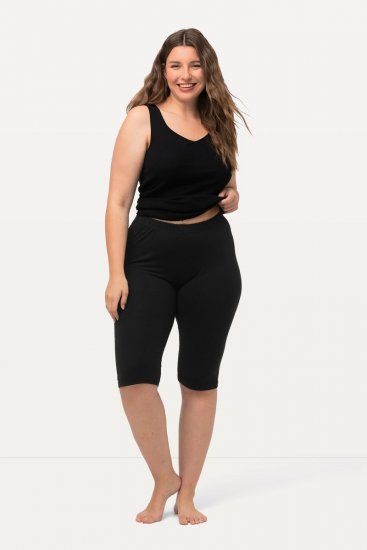 Ulla Popken Stretch Knit Bike Shorts Black - Ulla Popken - Abbigliamento Taglie Forti Ulla Popken