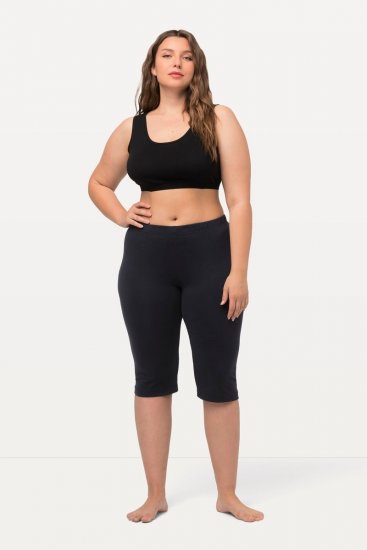 Ulla Popken Stretch Knit Bike Shorts Blue - Ulla Popken - Abbigliamento Taglie Forti Ulla Popken