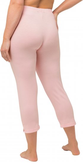 Ulla Popken Basic Stretch Knit Capris Pink - Jeans & Pantaloni Donna Taglie Comode – Plus Size - 