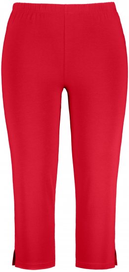 Ulla Popken Basic Stretch Knit Capris Red - Jeans & Pantaloni Donna Taglie Comode – Plus Size - Jeans e Pantaloni Donna, EU 42-70