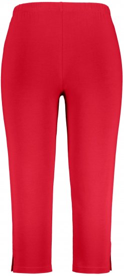 Ulla Popken Basic Stretch Knit Capris Red - Jeans & Pantaloni Donna Taglie Comode – Plus Size - Jeans e Pantaloni Donna, EU 42-70