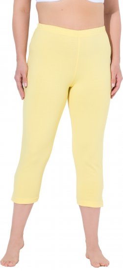 Ulla Popken Basic Stretch Knit Capris Orange - Jeans & Pantaloni Donna Taglie Comode – Plus Size - Jeans e Pantaloni Donna, EU 42-70